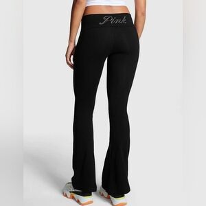 PINK Victoria's Secret Women's Black Flare Yoga Pants